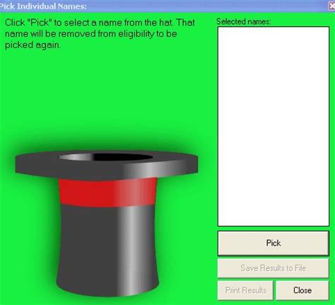 hat picker|random object generator.